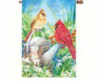 Summer Cardinal House Flag
