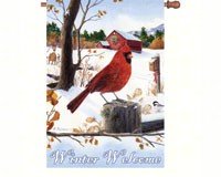 Cardinal Morning House Flag