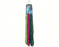 Hummingbirds with Paisley Windsock