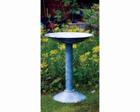 Pedestal Bird Bath â€“ Antique Grey Color
