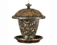 Holly Berry Gilded Chalet Feeder