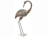 Standing Art Large Crane Preening