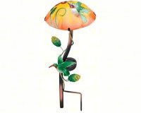 Solar Mushroom Stake Hummingbird