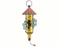 Hummingbird Feeder â€“ Folk Art â€“ Yellow Color