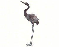 Bronze Crane 37 inch Up