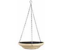 Hanging Glazed Bird Bath â€“ Blue Colored