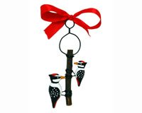 6 Woodpecker ornaments