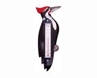 Woodpecker Small Window Thermometer