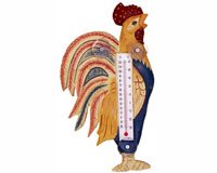 Country Rooster Large Window Thermometer