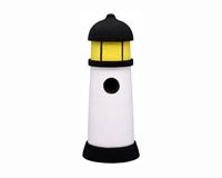Black & White Lighthouse Birdhouse