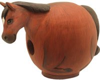 Brown Horse "Gord-O" Birdhouse