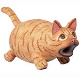 Big Mouth Orange Tabby Cat Birdhouse