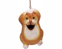 Chillin' Orange Tabby Cat Birdhouse