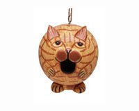 Orange Tabby Cat "Gord-O" Birdhouse