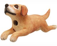 Leaping Yellow Lab Birdhouse