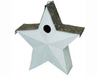 Country Star Birdhouse White