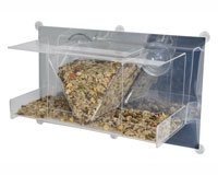 Clear View Deluxe Hopper Mirrored Window Feeder