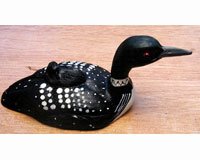 Loon with Chick Table Piece