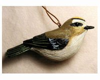 Golden Crowned Kinglet Ornament