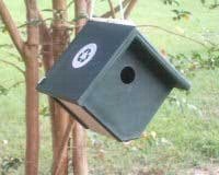 Recycled Plastic Wren House Hunter Ivory