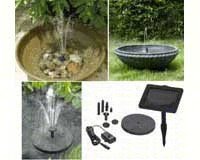 Solar Bird Bath â€“ Toskana Sun Jet â€“ Solar Pump Kit
