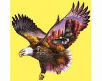 Ancient Guardian Eagle Shape 1000 piece Puzzle