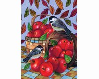 Apple Basket House Flag