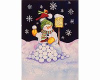 North Pole Garden Flag