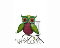 Rainbow Owl Tabletop Rain Gauge