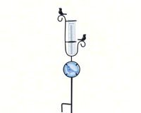 Bird Rain Gauge on Stake