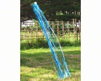 Rainbow Windsock Aqua Silver