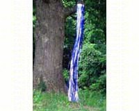 Rainbow Windsock Blue Silver