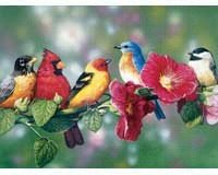 Songbirds and Hollyhocks 550 piece Puzzle