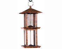 Double Tower Metal Seed Feeder