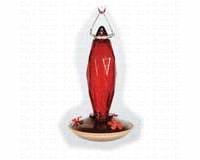 Hummingbird Feeder â€“ Cut Glass â€“ Red Color