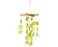 Mini Capiz Chime - Lime Green