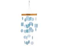 Mini Capiz Chime - Light Blue
