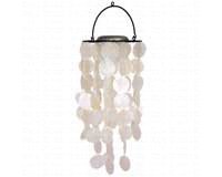 White Capiz Solar Chime