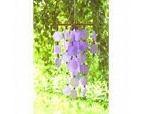 Purple Capiz Chime w/ Wooden Beads